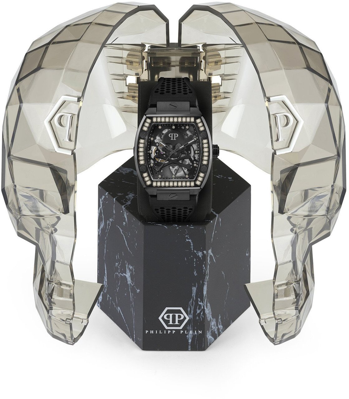 Philipp Plein PWBAA1923 The $keleton automatisch horloge 44 mm Zwart