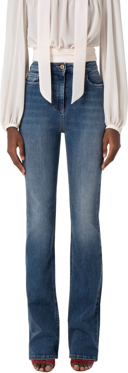 Elisabetta Franchi Jeans Denim Blauw