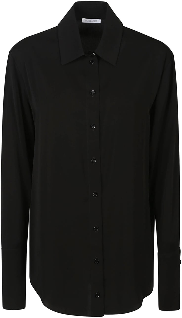 Patrizia Pepe Essential Shirt Black Zwart
