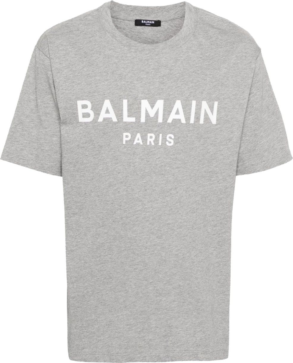 Balmain T-shirts and Polos Gray Grijs