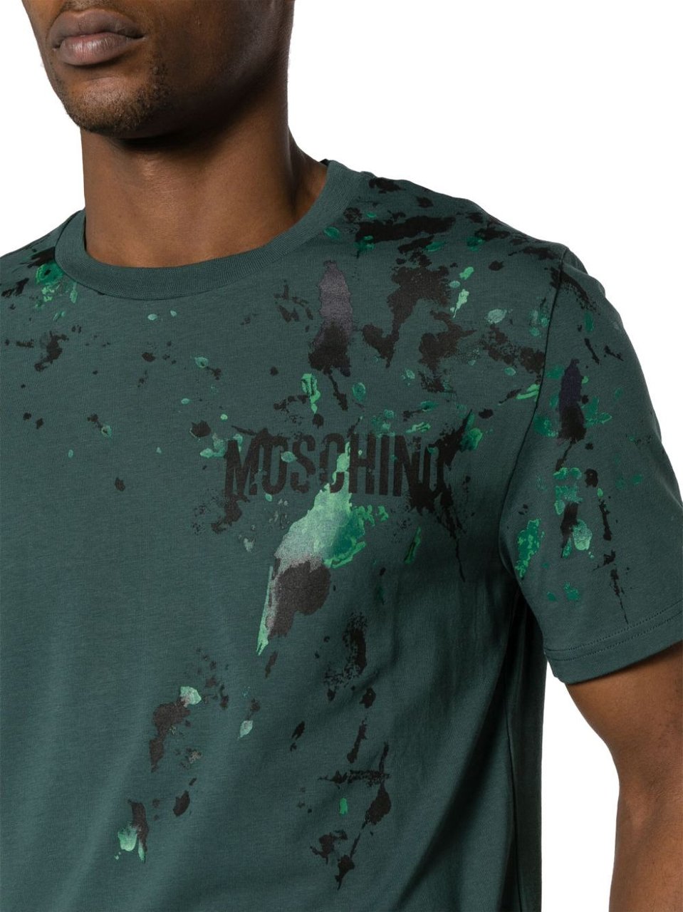 Moschino T-shirts and Polos Green Green Groen
