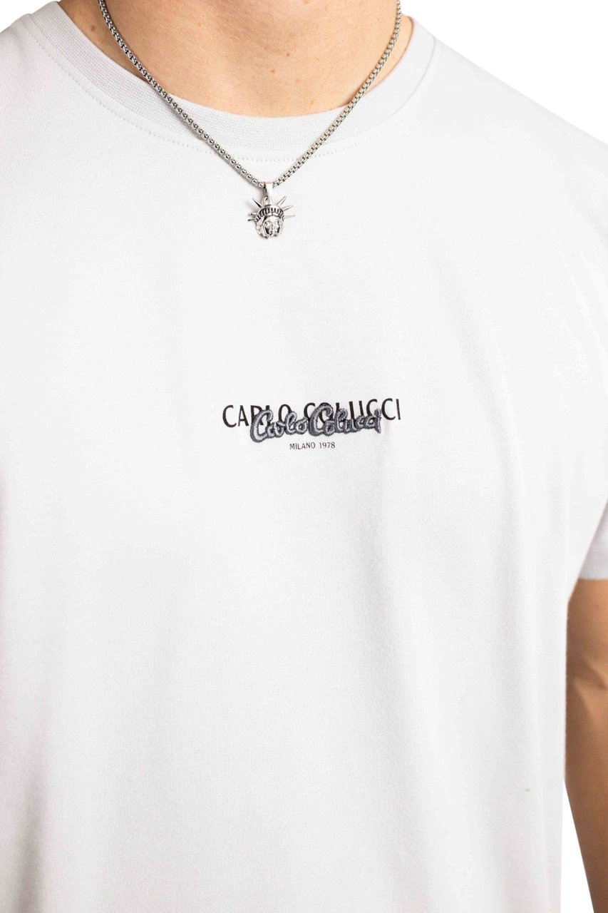 Carlo Colucci C2776 27 Basic T-Shirt Heren Grijs Grijs