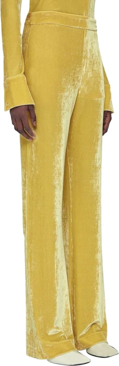 Jil Sander Velvet Pants Royal Yellow Geel
