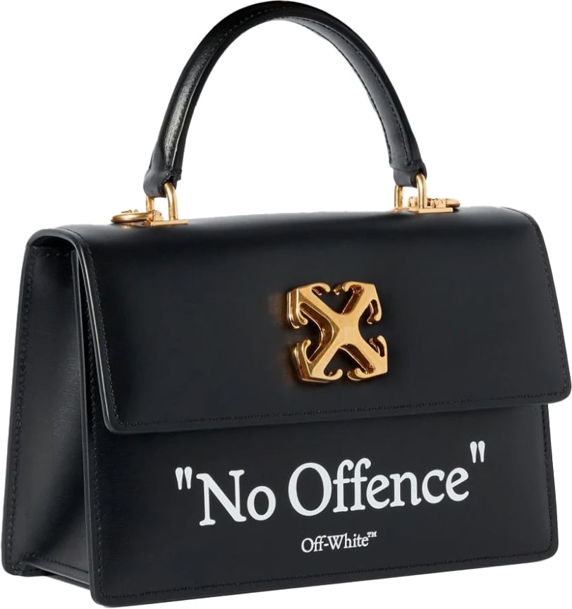 OFF-WHITE leather tote bag Zwart
