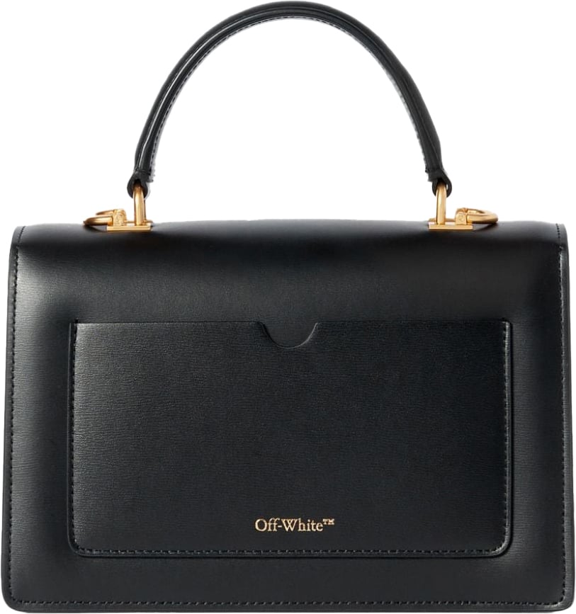 OFF-WHITE leather tote bag Zwart