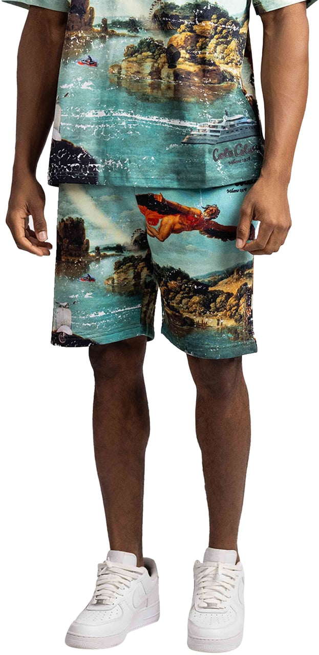 Carlo Colucci Heren Korte Broek Blauw