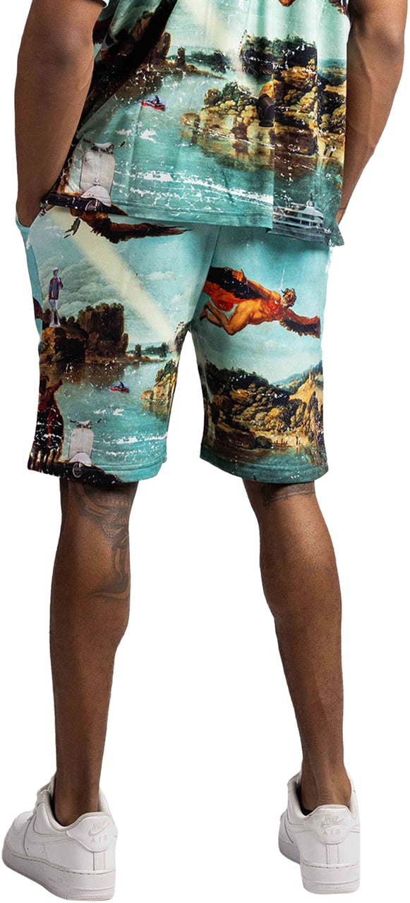 Carlo Colucci Heren Korte Broek Blauw