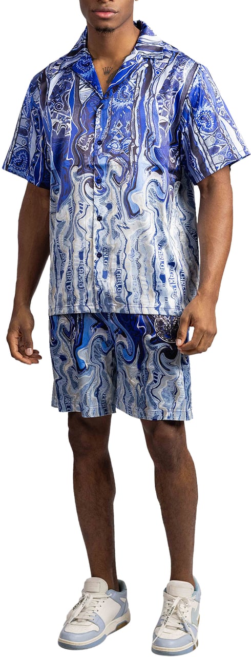 Carlo Colucci Heren Korte Broek Blauw
