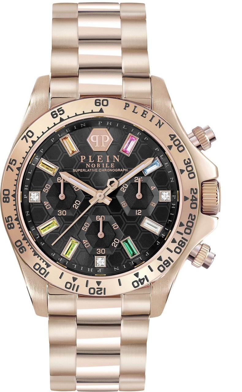 Philipp Plein PWSBA0423 Nobile Lady horloge 38 mm Zwart