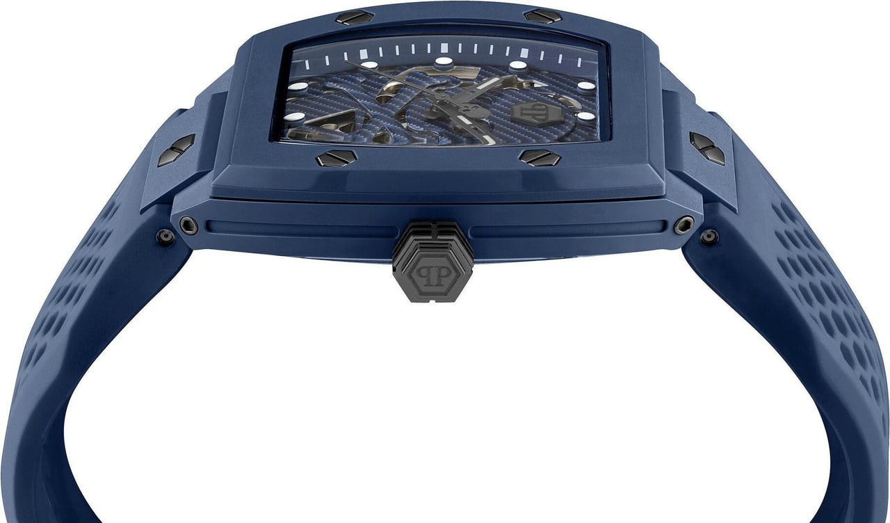 Philipp Plein PWVBA0323 The $keleton Ecoceramic horloge Blauw