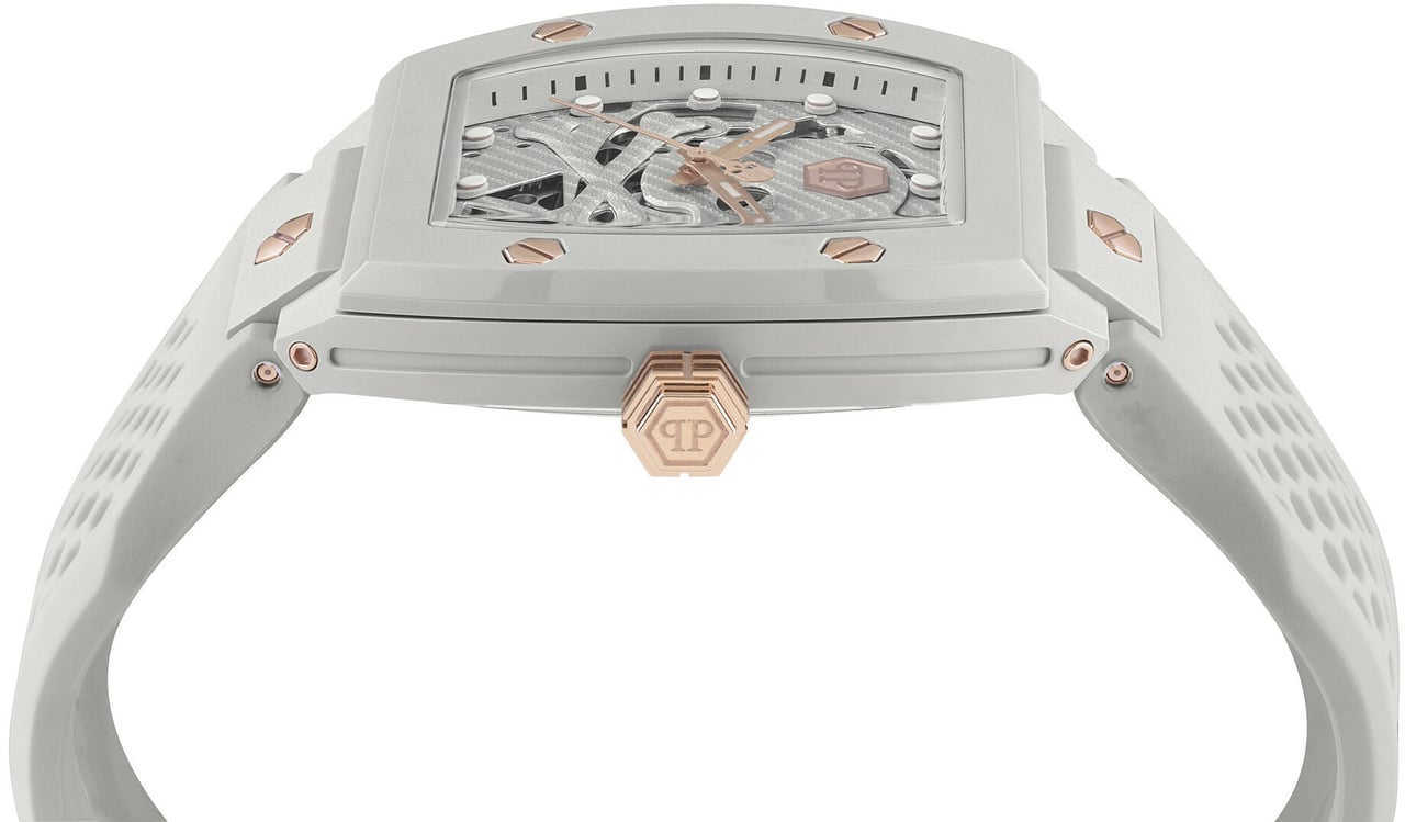 Philipp Plein PWVBA0123 The $keleton Ecoceramic horloge Grijs