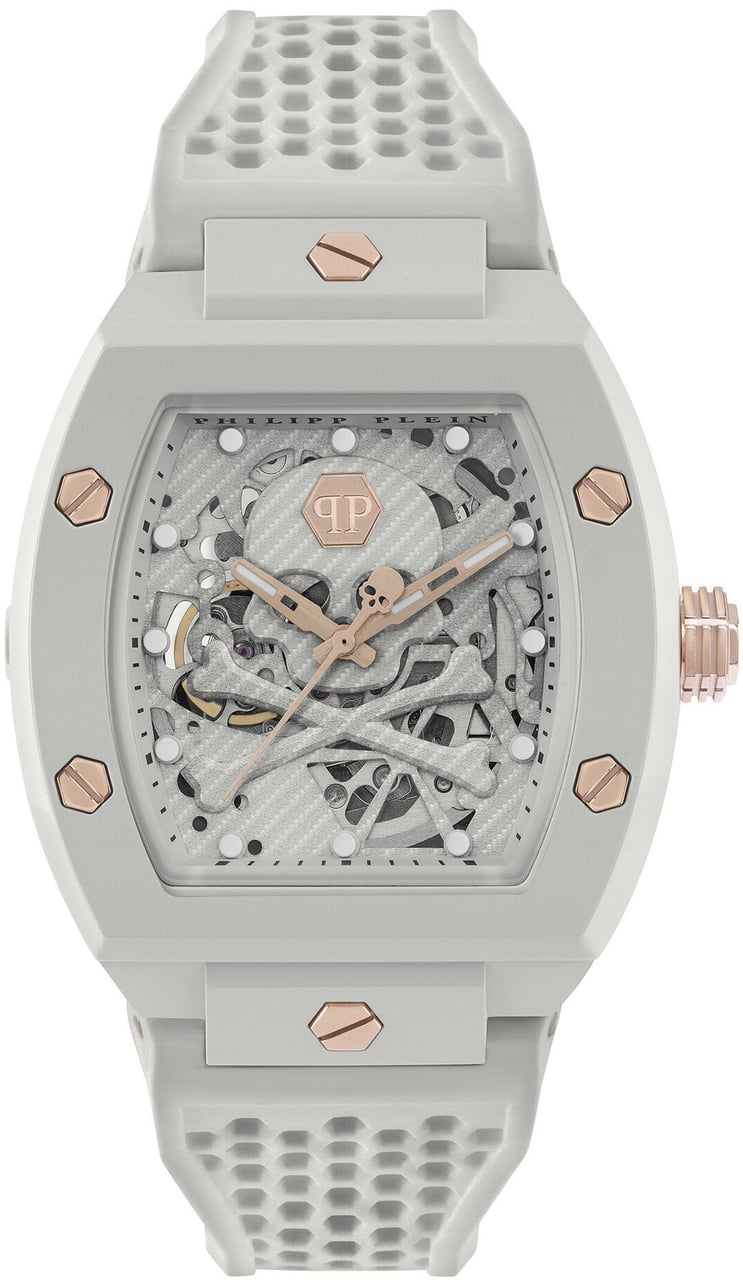 Philipp Plein PWVBA0123 The $keleton Ecoceramic horloge Grijs