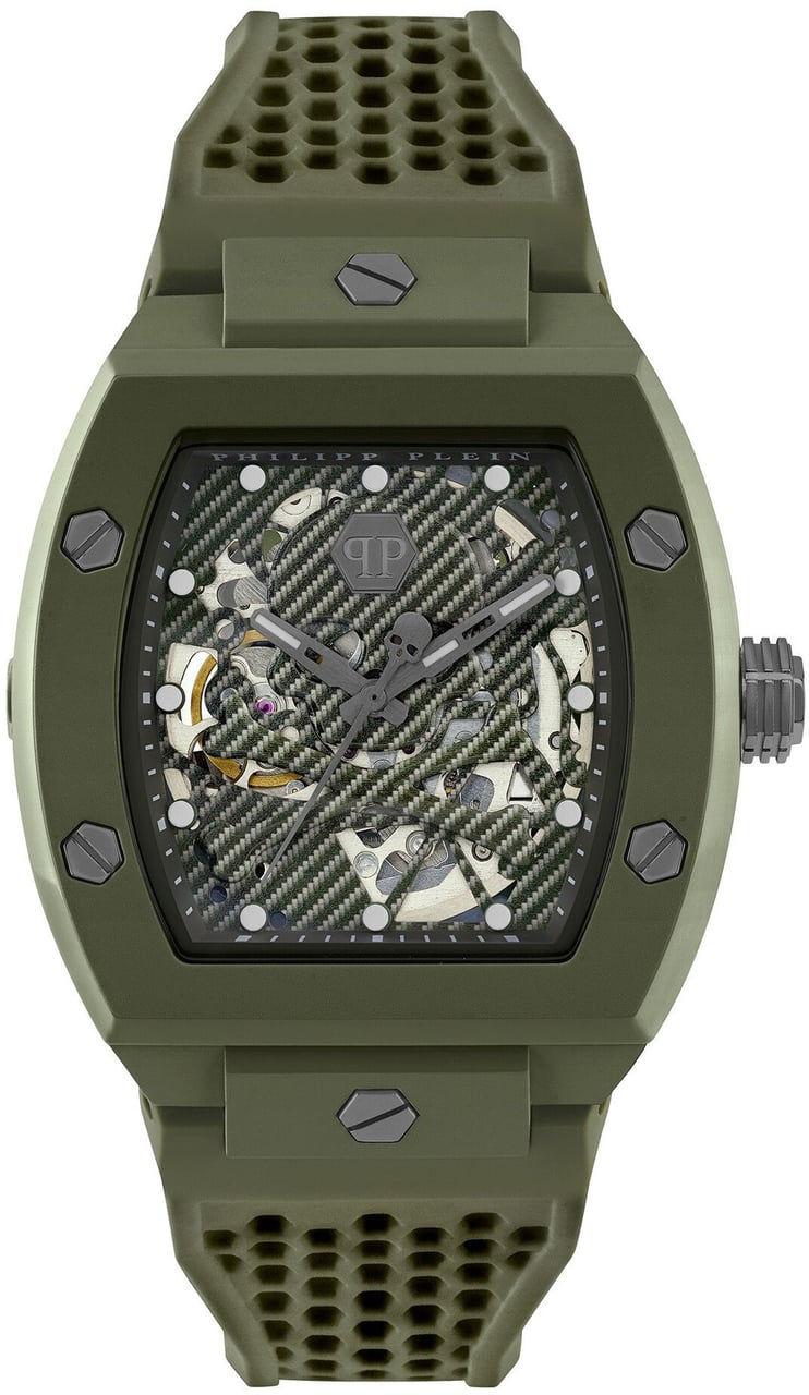 Philipp Plein PWVBA0223 The $keleton Ecoceramic horloge Groen