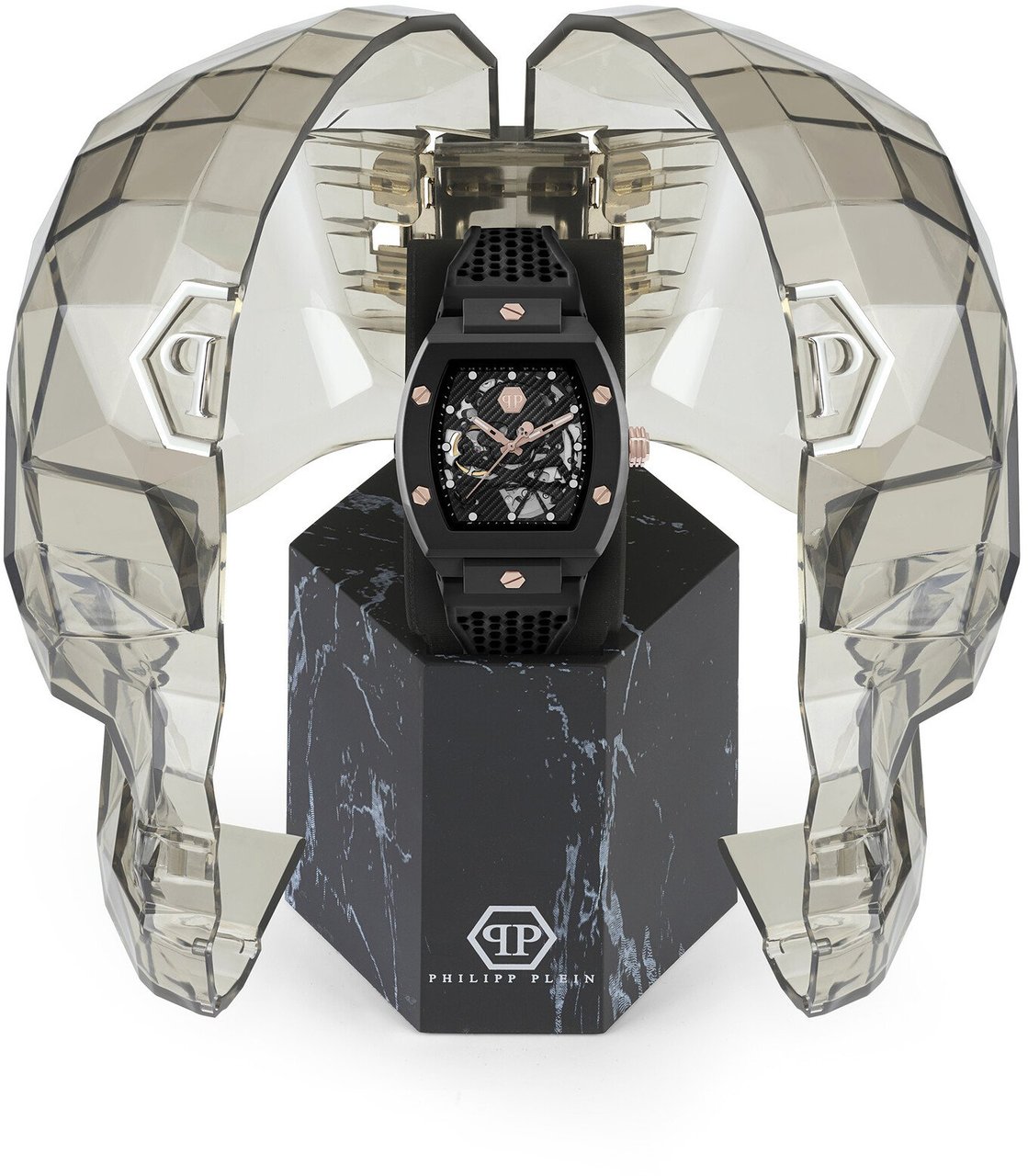 Philipp Plein PWVBA0523 The $keleton Ecoceramic horloge Zwart