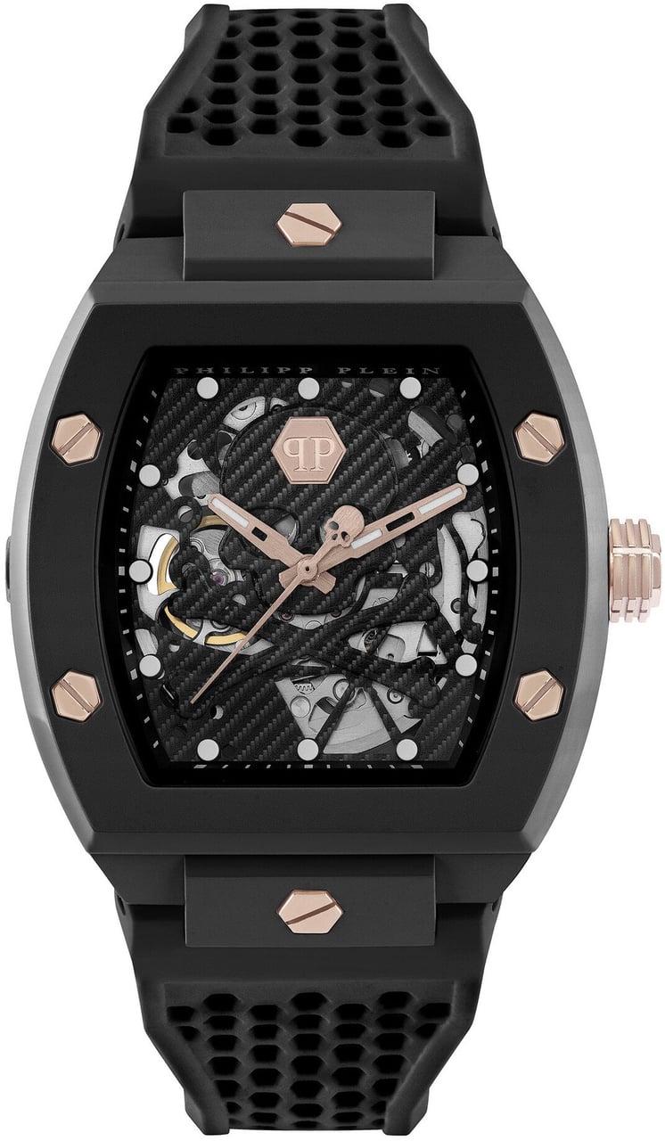 Philipp Plein PWVBA0523 The Skeleton Ecoceramic horloge Zwart