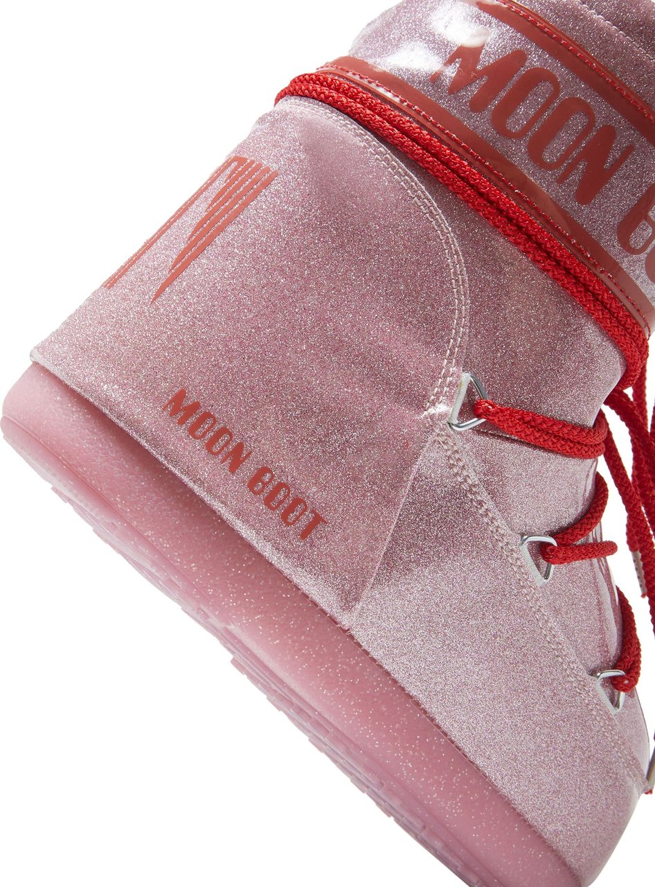 Moon Boot Snowboots Icon Low Pink Glitter Roze