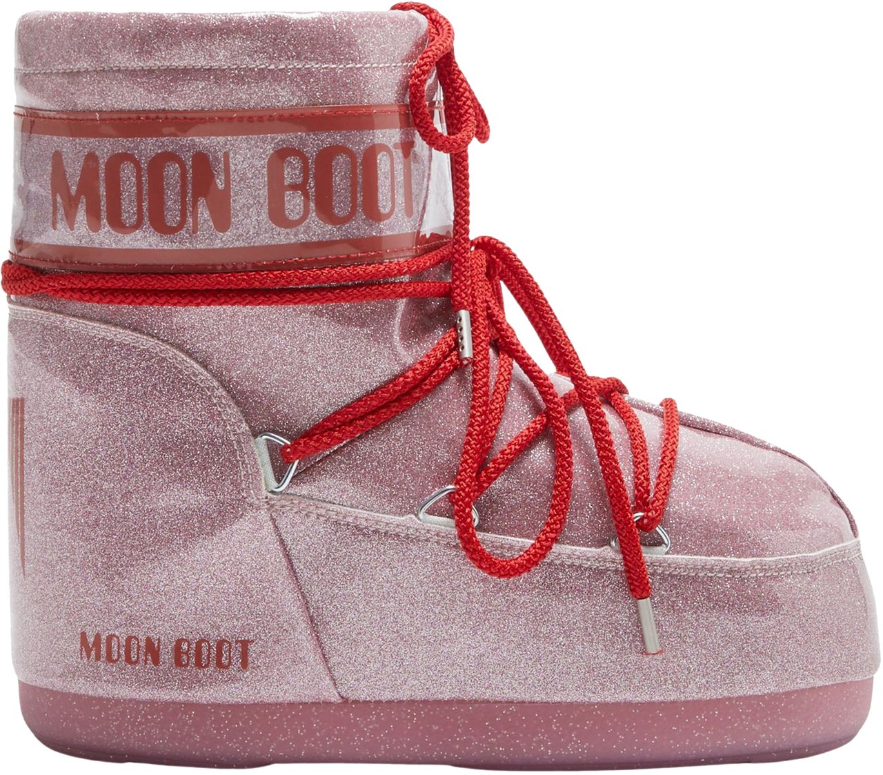 Moon Boot Snowboots Icon Low Pink Glitter Roze