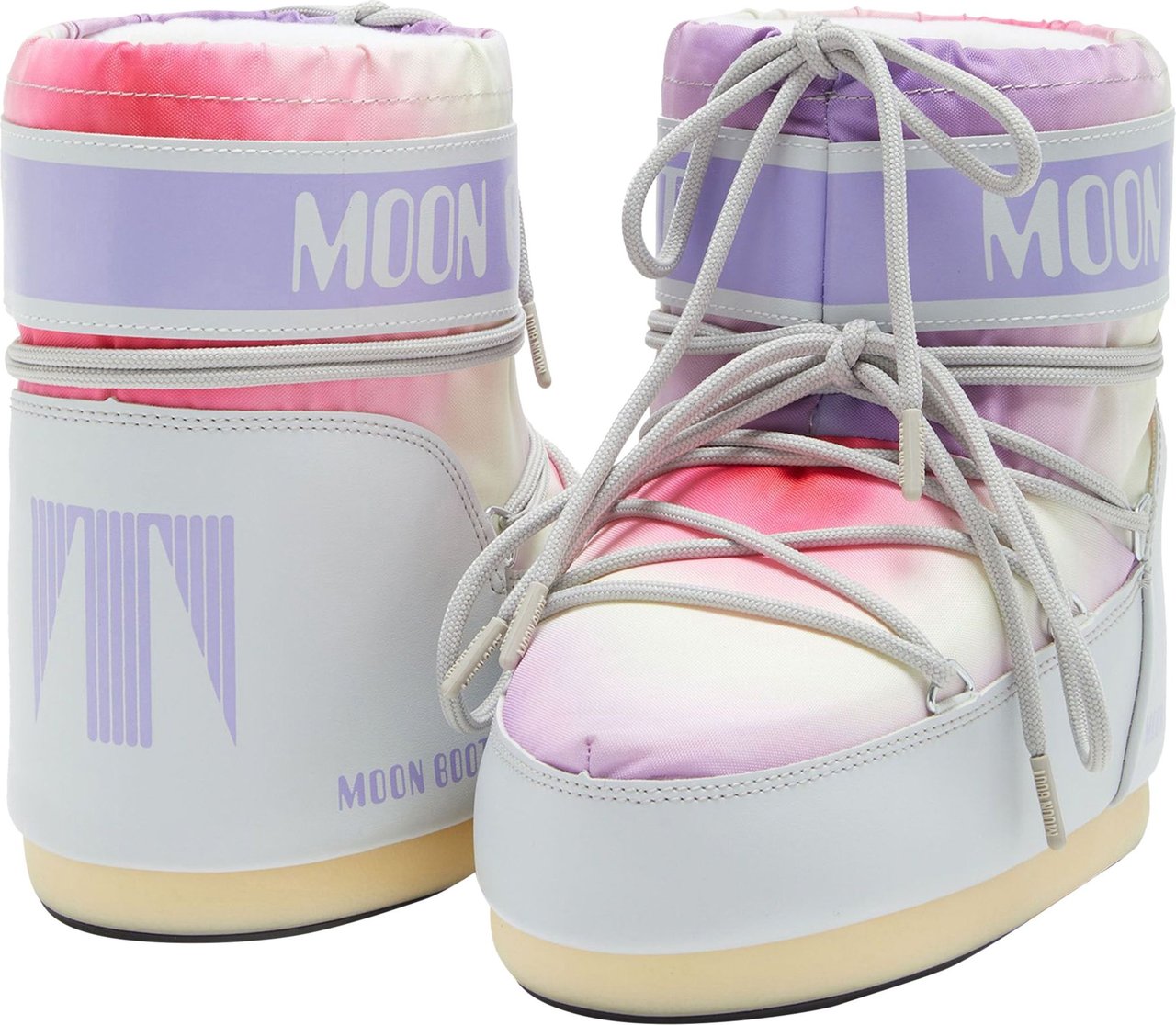 Moon Boot Snowboots Icon Low Tie-Dye Grey Divers