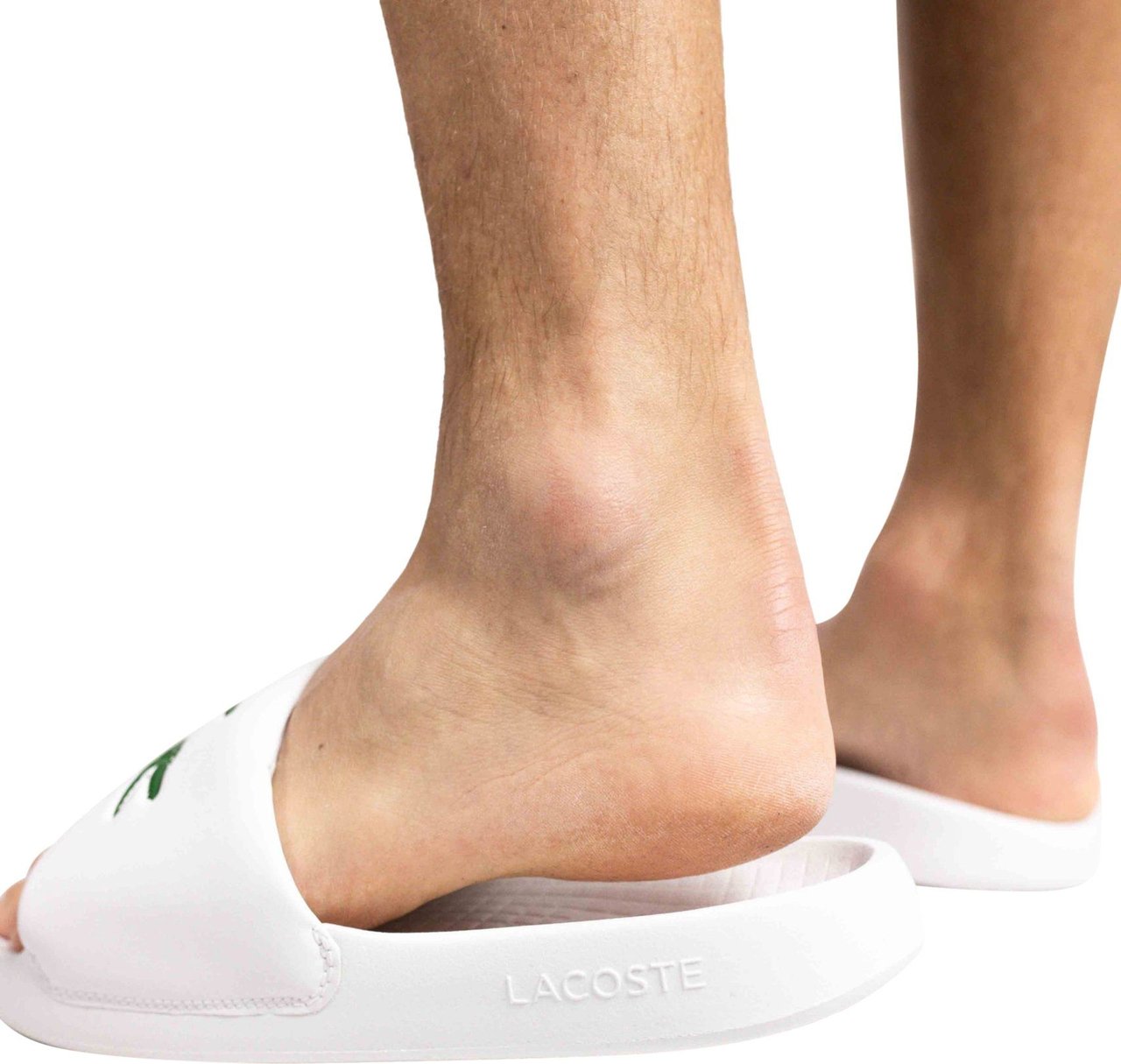 Lacoste Serve Slippers Heren Wit Wit