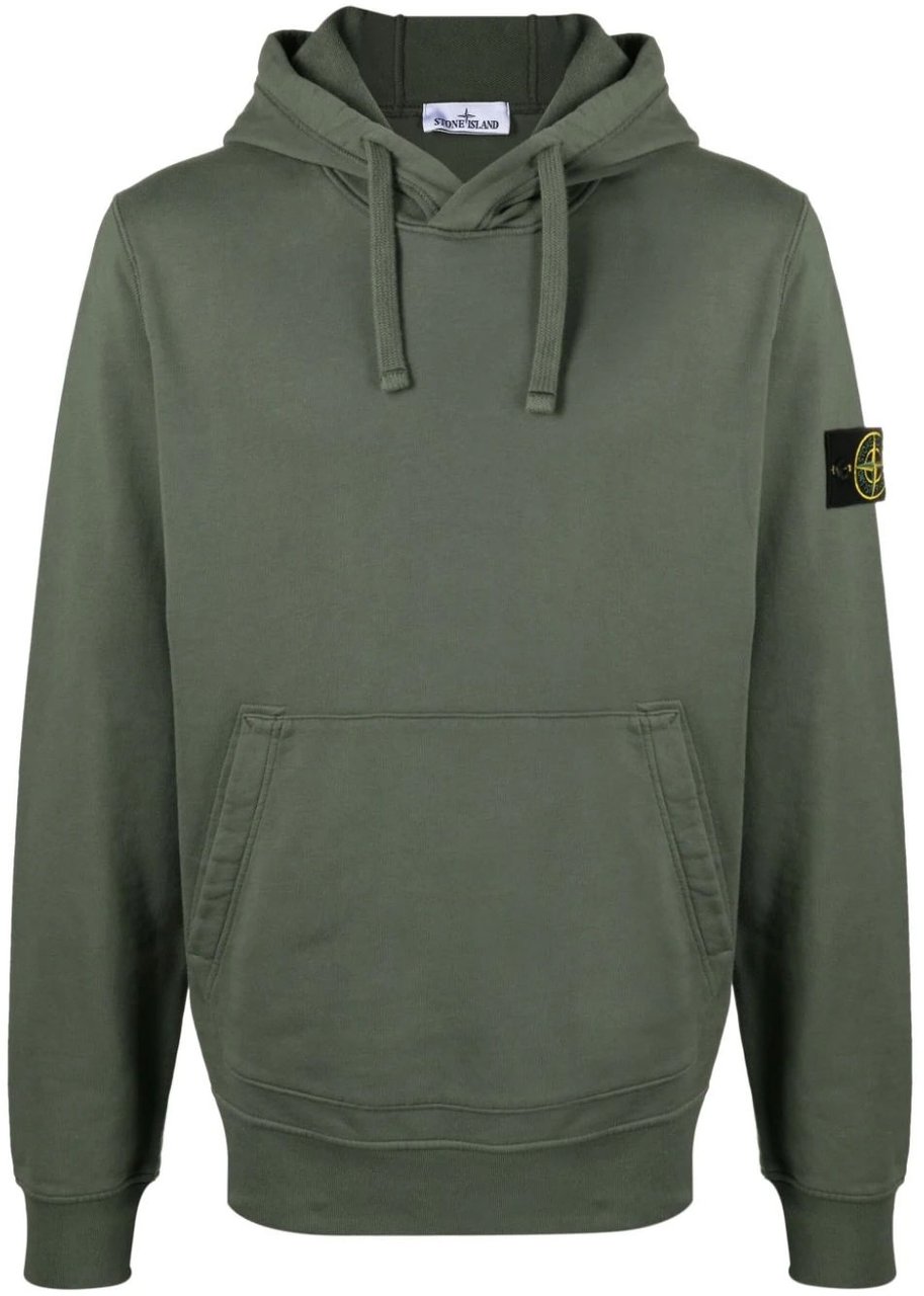 Stone Island hoodie khaki Groen