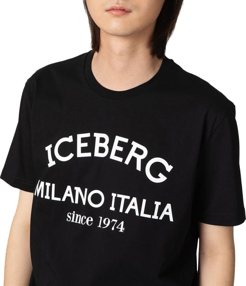 Iceberg Iceberg Heren T-shirt Zwart F02N-6325/9000 Zwart