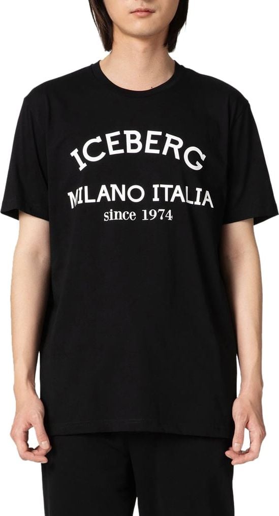 Iceberg Iceberg Heren T-shirt Zwart F02N-6325/9000 Zwart