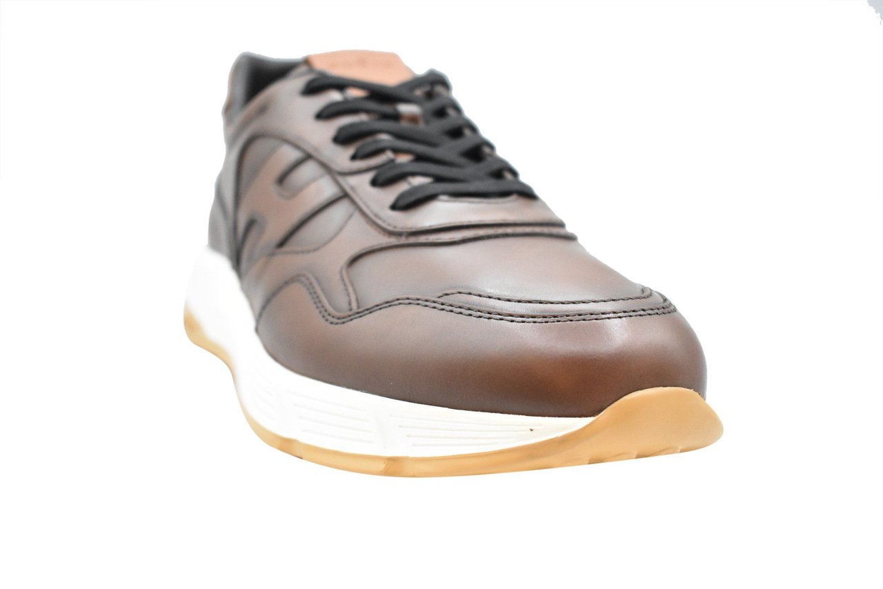 HOGAN Hogan Flat Shoes Leather Brown Bruin