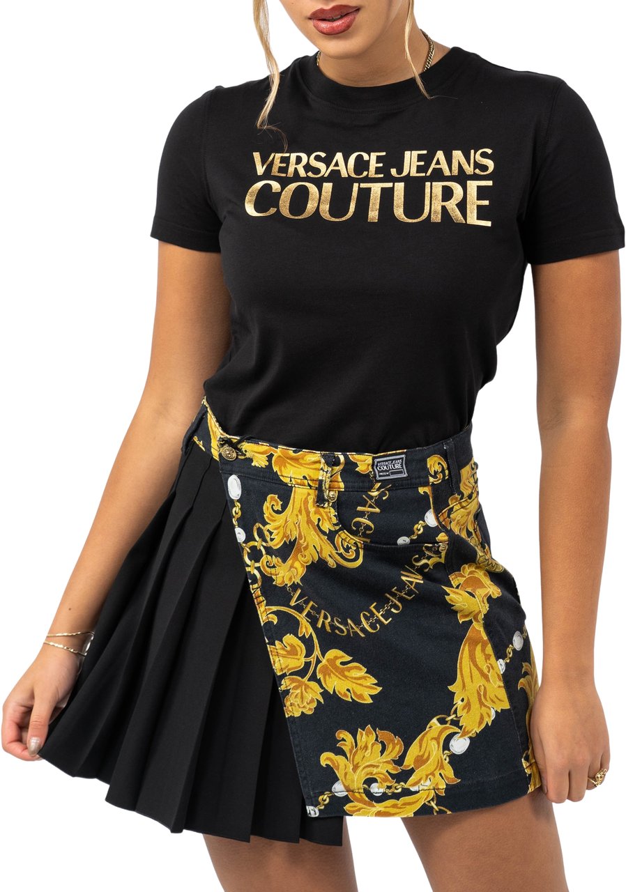 Versace Jeans Couture T-Shirt Logo Zwart