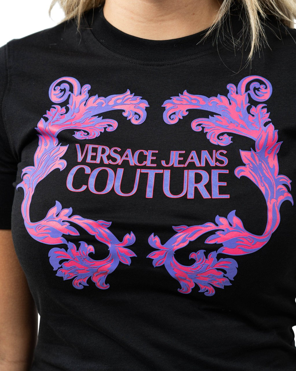 Versace Jeans Couture Sweater Jurk Zwart