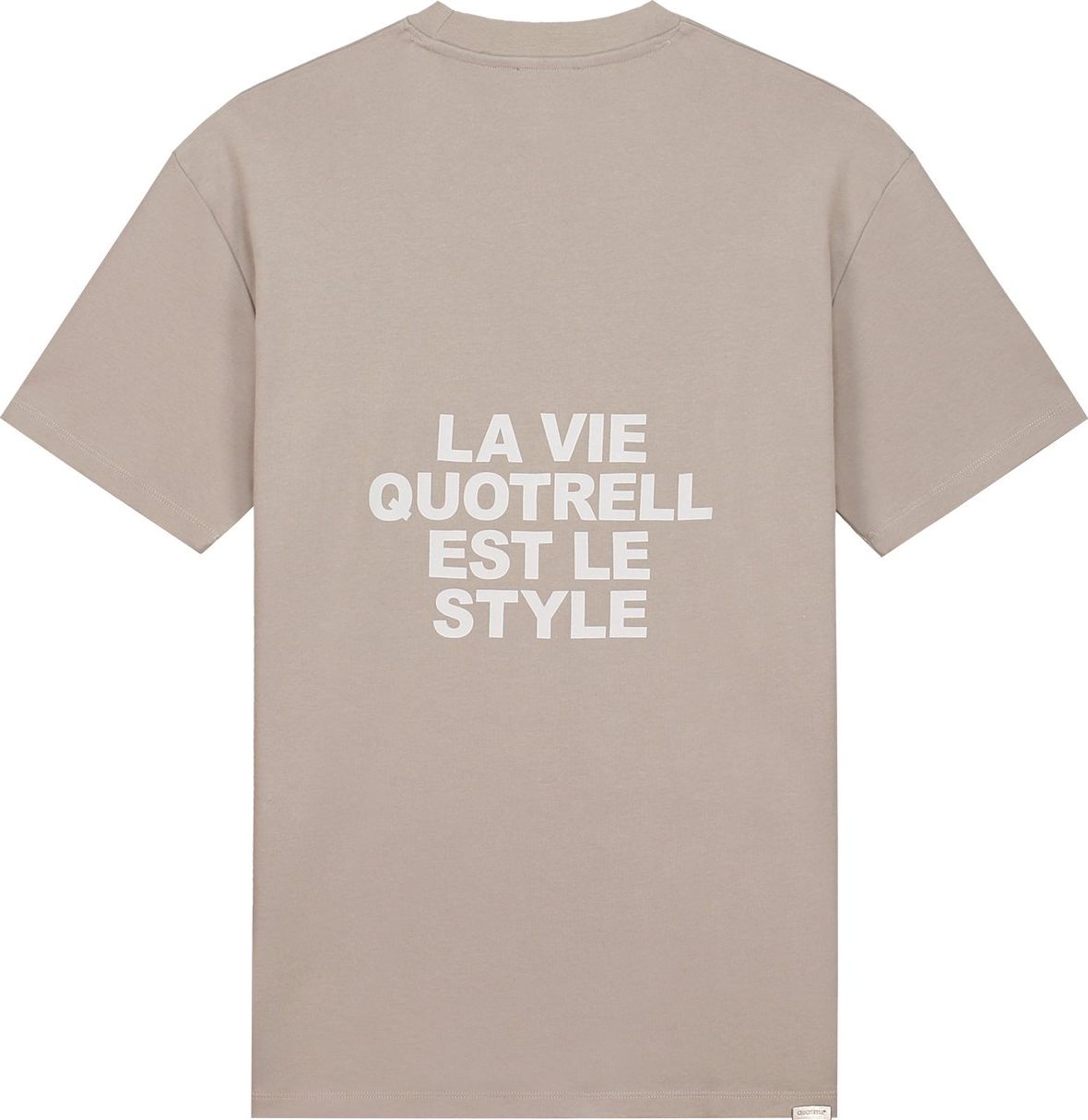 Quotrell La Vie T-shirt | Concrete/cement Grijs