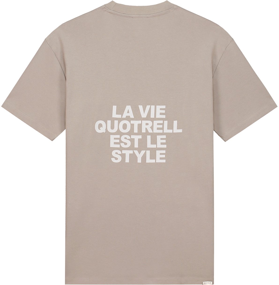 Quotrell La Vie T-shirt | Concrete/cement Grijs