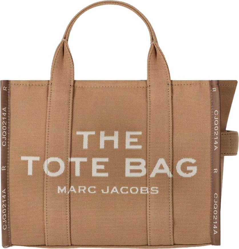 Marc Jacobs The Jacquard Medium Tote Camel Handbag Beige Beige