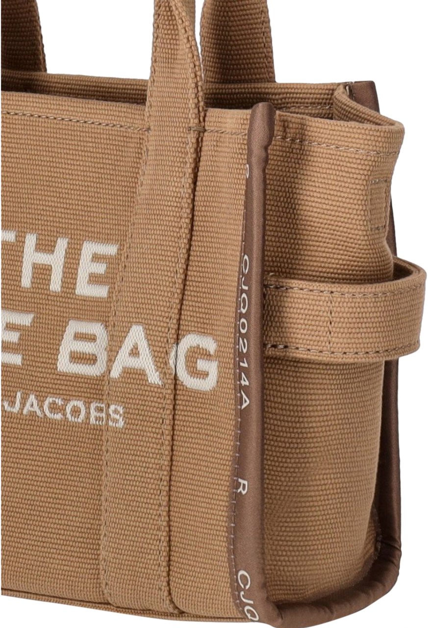 Marc Jacobs The Jacquard Small Tote Camel Handbag Beige Beige