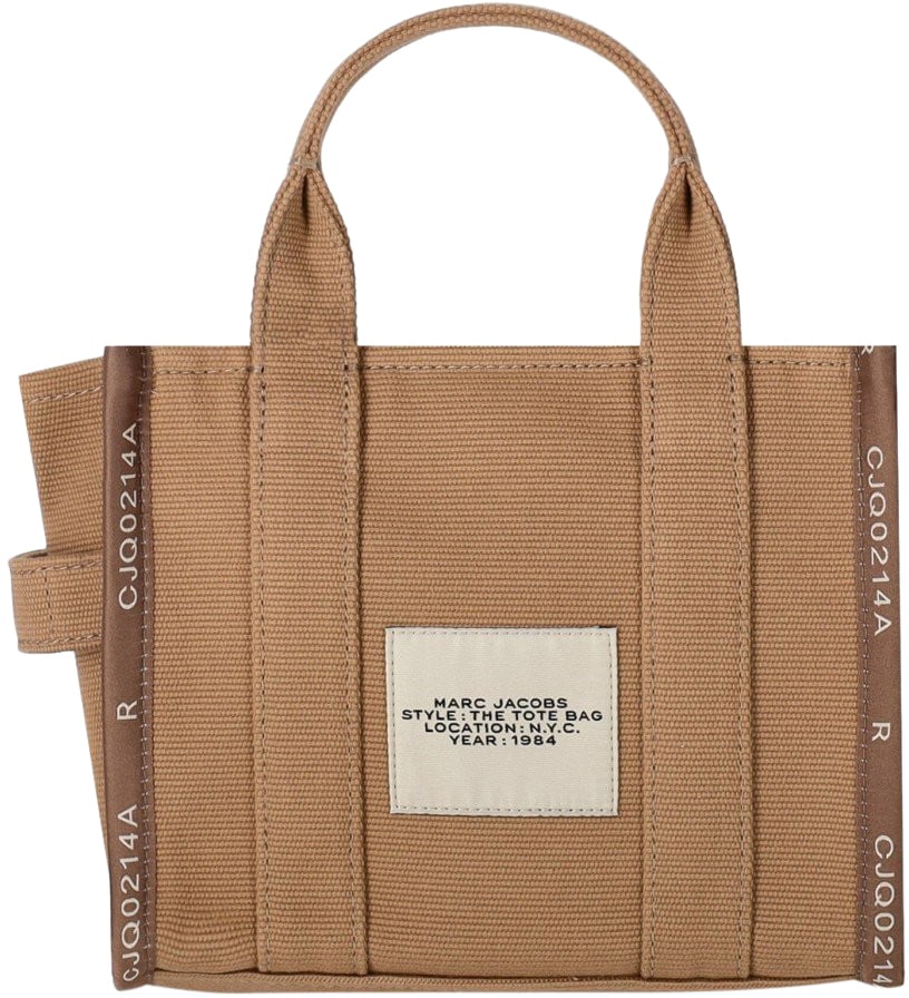 Marc Jacobs The Jacquard Small Tote Camel Handbag Beige Beige