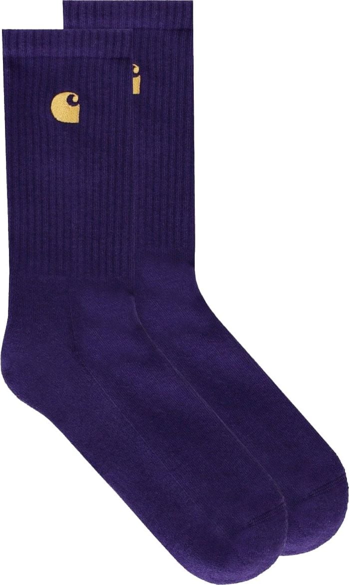 Carhartt Wip Chase Purple Socks Purple Paars