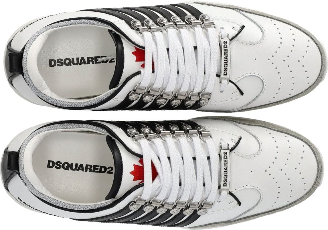 Dsquared2 Legendary White Black Grey Sneaker White Wit