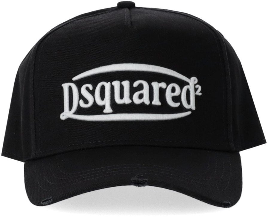 Dsquared2 Black Logo Baseball Cap Black Zwart