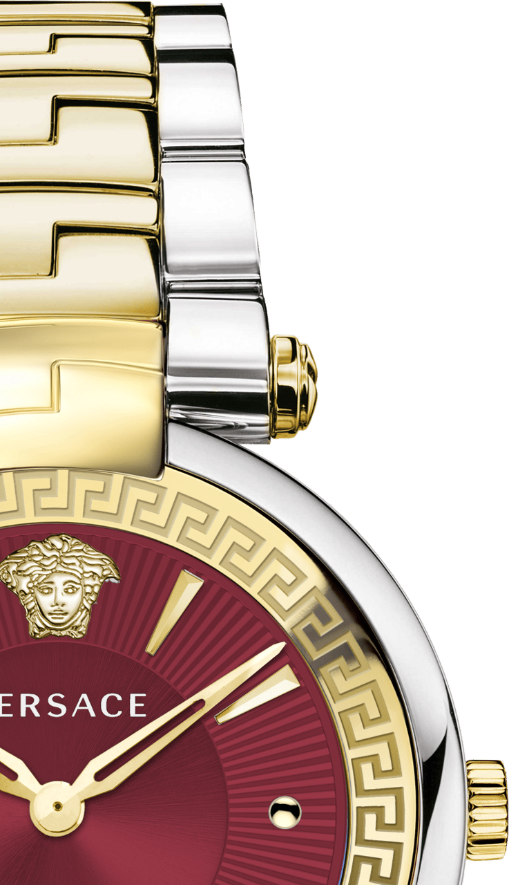 Versace VE2L00421 Revive dames horloge 35 mm Rood
