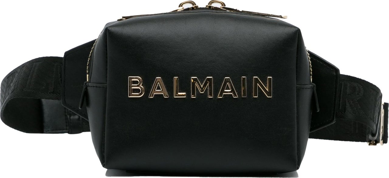 Balmain Leather Belt Bag Zwart