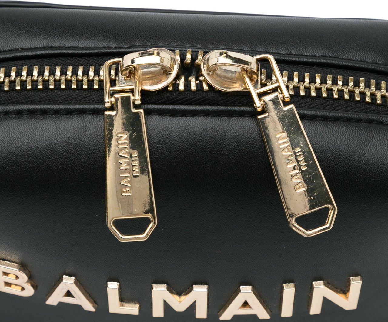 Balmain Leather Belt Bag Zwart