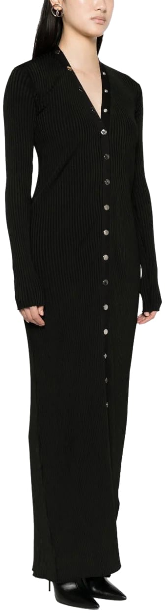 The Attico cardigan black Zwart