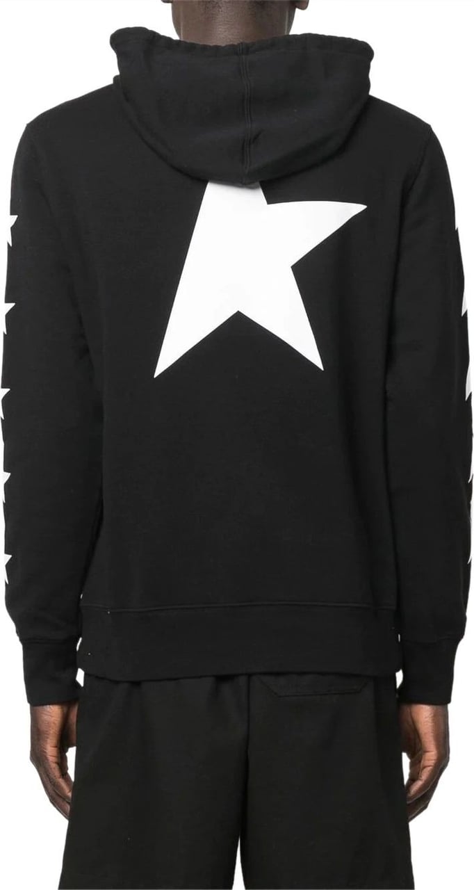 Golden Goose star ms regular hoodie black Zwart