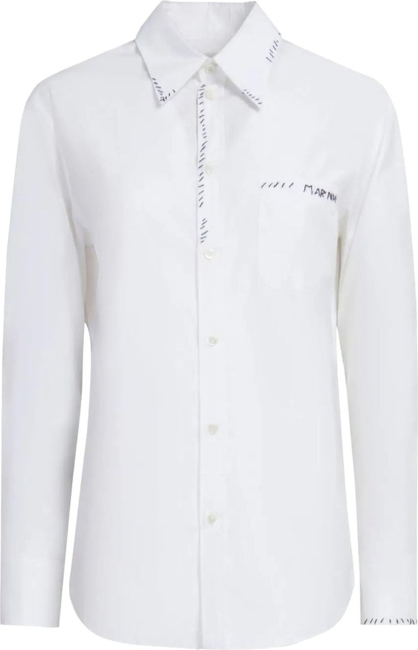 Marni camicia white Wit