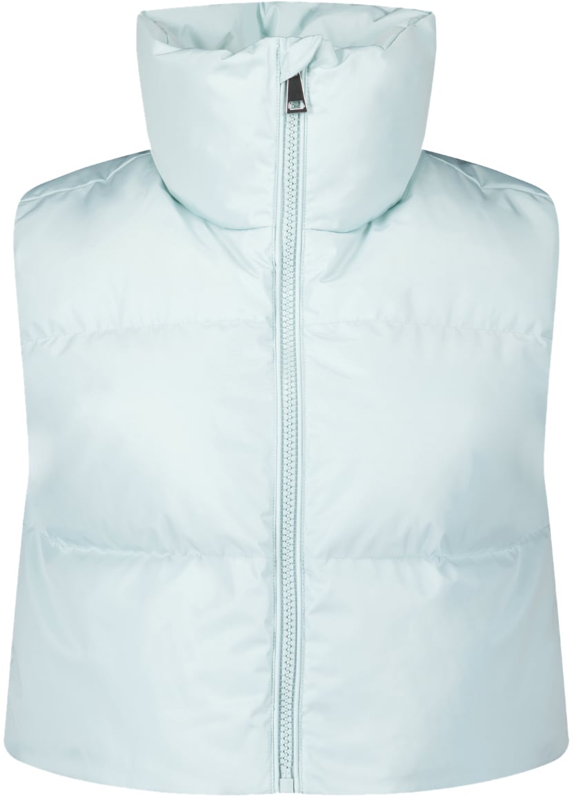 Airforce Sport Cropped Bodywarmer Pastel Blue Blauw