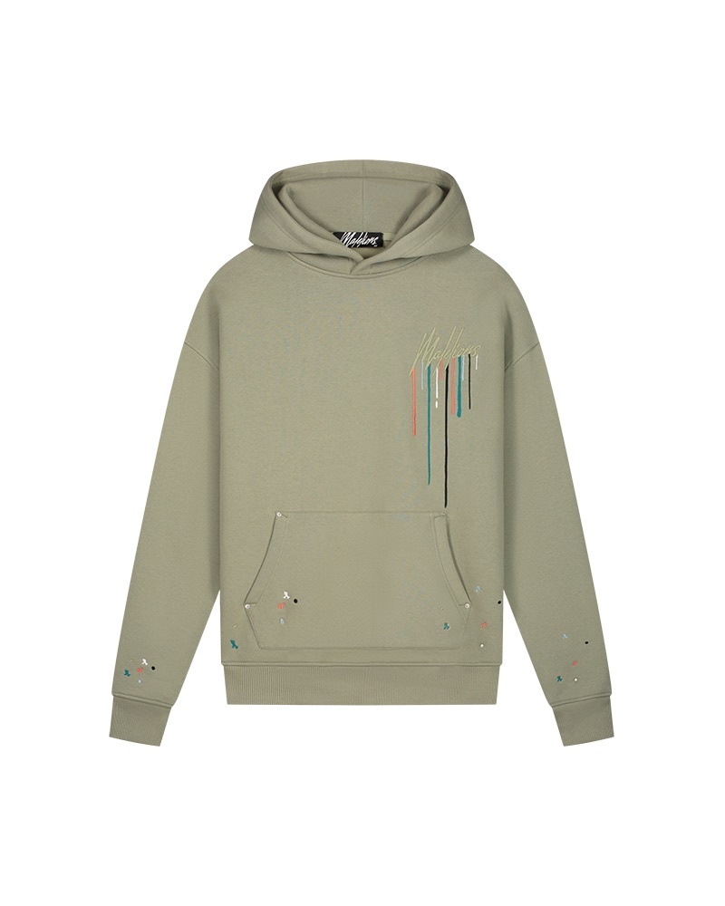 Malelions Men Painter Hoodie Groen