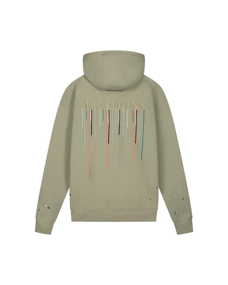 Malelions Men Painter Hoodie Groen