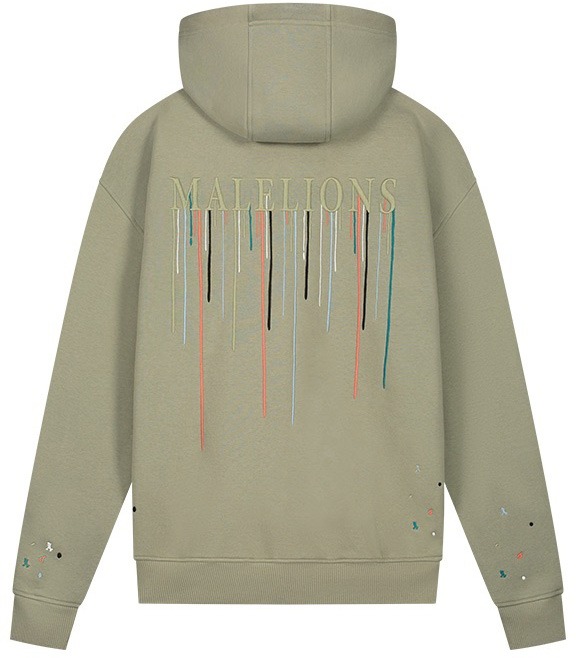 Malelions Men Painter Hoodie Groen