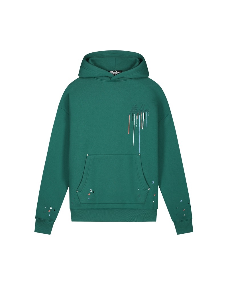 Malelions Men Painter Hoodie Blauw