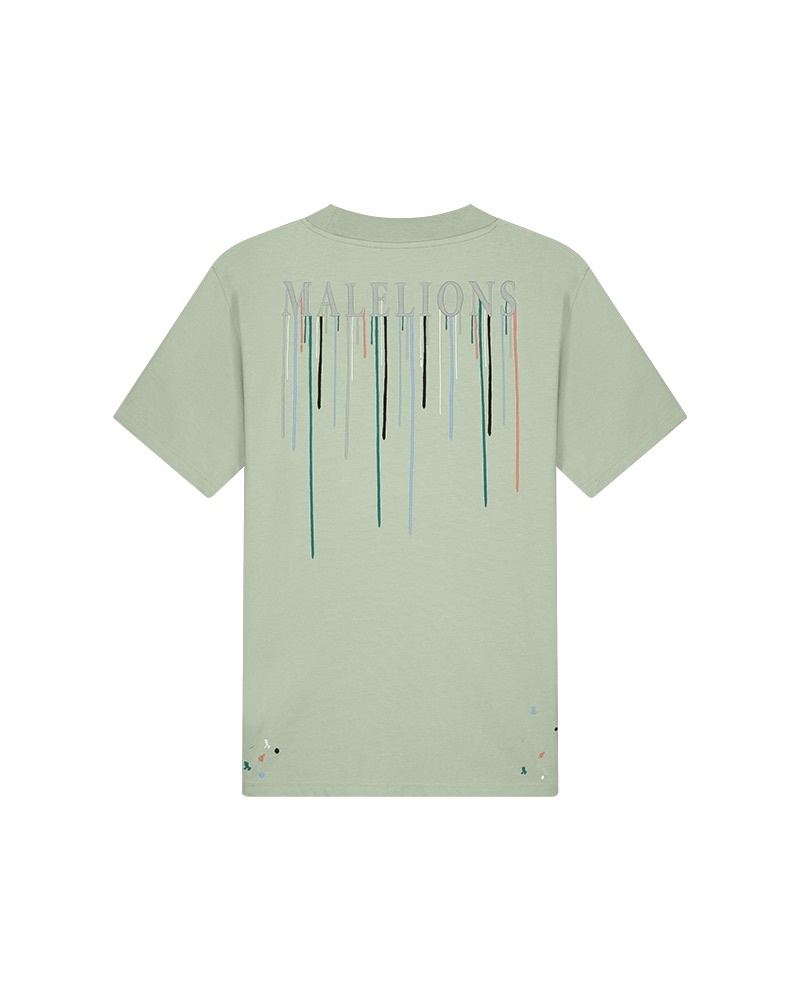 Malelions Men Painter T-Shirt Grijs