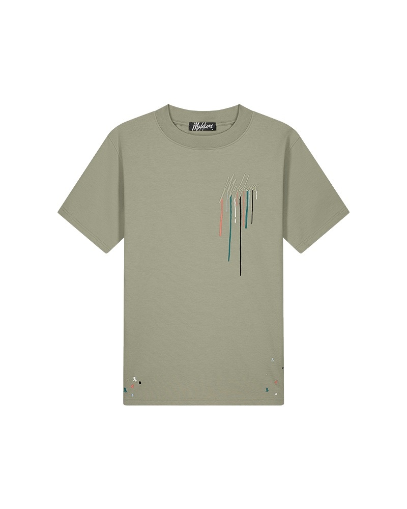 Malelions Men Painter T-Shirt Groen